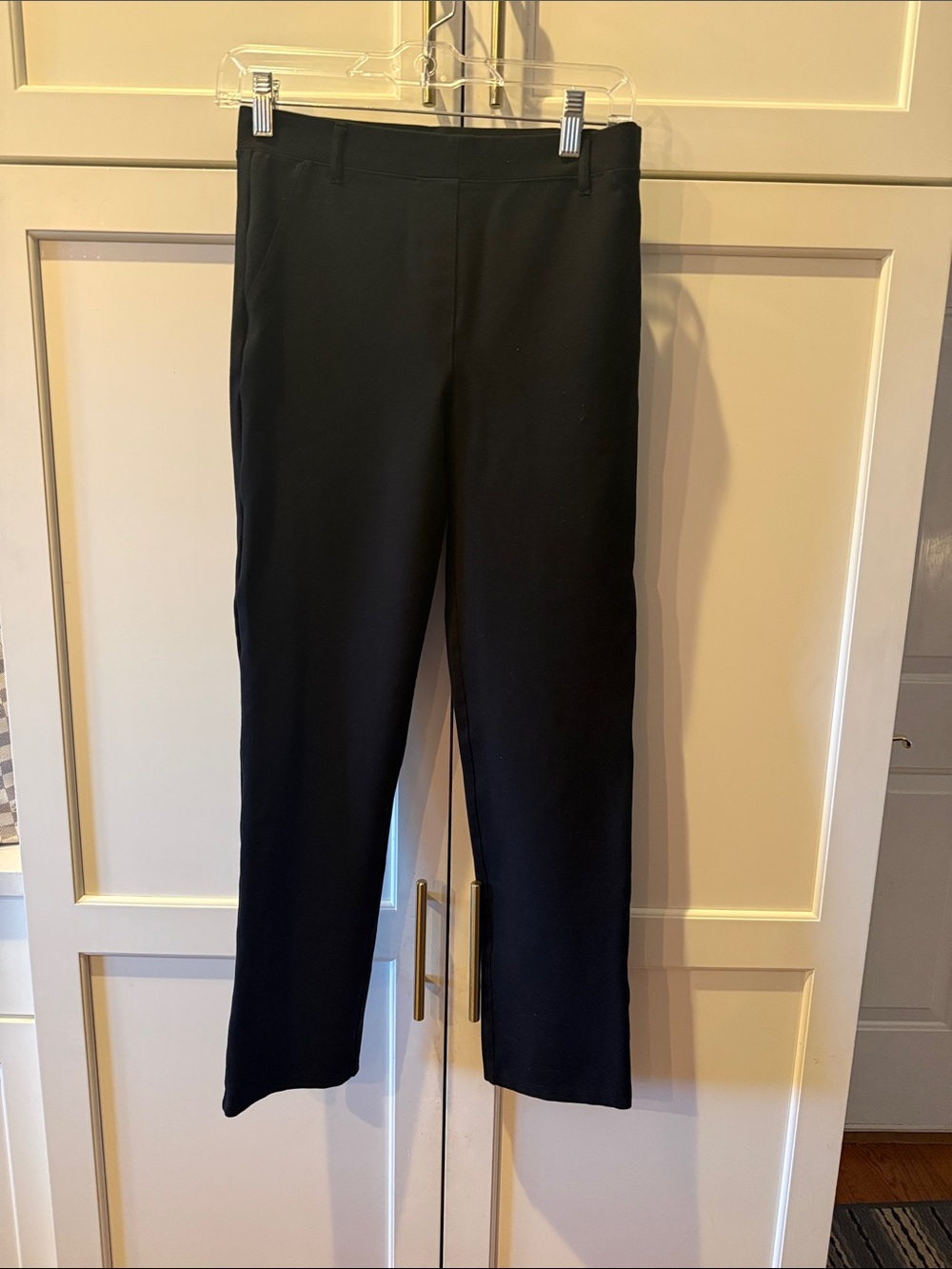 Quince Classic Black Women's Straight-Leg Pants small